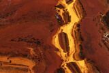 Polished Desert Sunset Banded Iron - Western Australia #96238-1